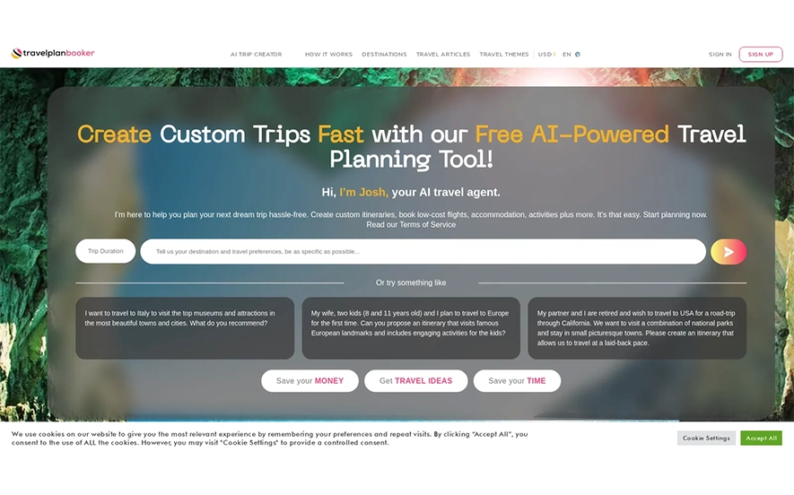 TravelPlanBooker AI